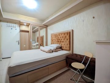Sewa studio Fullfurnish Apartemen Bassura ready tower Cattleya lantai rendah
