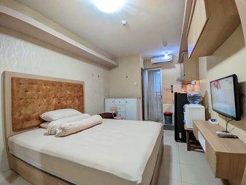 Sewa studio Fullfurnish Apartemen Bassura ready tower Cattleya lantai rendah