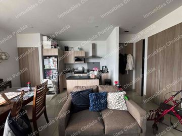 Departamento de 2 habitaciones en el piso 15 en venta, residencial Nidum, edificio con amenidades como alberca, gimnasio, roof top, a 5 minutos de Tec de Monterrey, Ibero y Angelópolis.