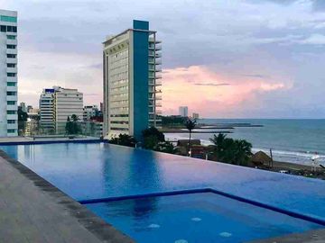 DEPARTAMENTO CON VISTA AL MAR EN TORRES LEVANT, BOCA DEL RÍO, VERACRUZ.