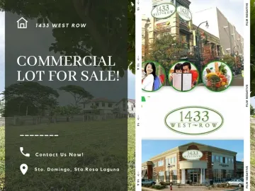 Commercial Lot for Sale in The Sonoma 1433 West Row Sta. Rosa Laguna Near NUVALI