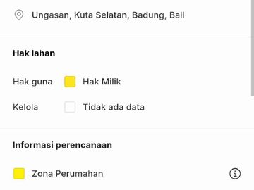 DIJUAL TANAH PREMIUM JALAN UTAMA, GOA GONG, JIMBARAN