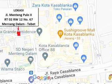 Rumah dengan lokasi strategis di Menteng Dalam dekat kota Casablanca