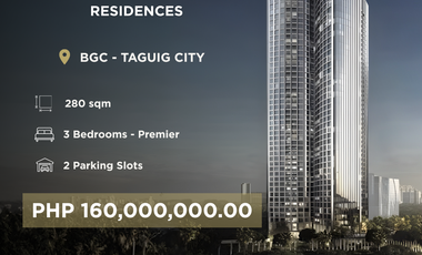 Luxury 3BR Premier Unit at Aurelia Residences with 2 Parking slots for Sale