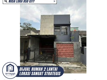 DIJUAL RUMAH CANTIK MODERN 2 LANTAI NUSA LOKA (GLB144)
