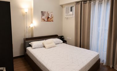 Furnished 2-bedroom with balcony at Cameron in Quezon City