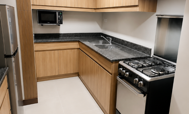 Furnished 2-bedroom with balcony at Cameron in Quezon City
