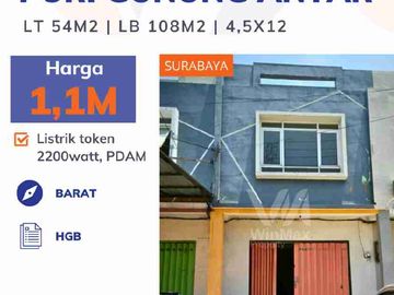 Dijual Ruko Puri Gunung Anyar Regency ( 2 Lantai )