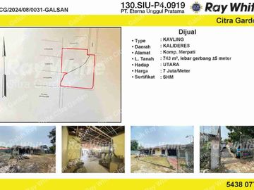 Kavling Siap Bangun untuk Cluster 6 rumah