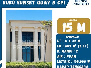 DIJUAL Ruko Sunset Quay B Citraland City CPI
