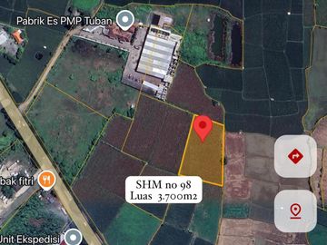 Dijual Tanah Komersial Jl. Raya Tuban Semarang, Desa Purwerojo Kec. Jenu Kota Tuban luas 42.190m2