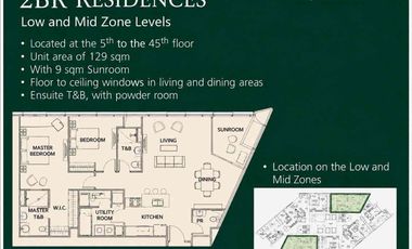 2 Bedroom 2 Bathrooms for Lease at Garden Towers Makati