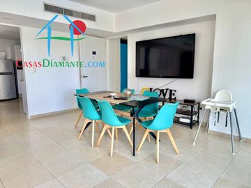 2 recámaras y terraza con vista a las áreas comunes