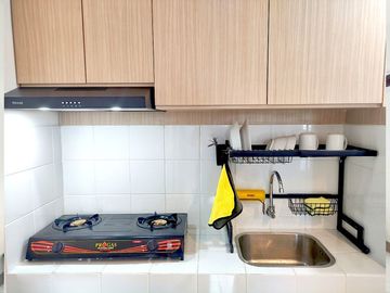 Disewakan Apartment Tokyo Riverside Pik2, Lb.38m2, Type 2 BR, Full Furnished, Harga : 45 Juta/Thn