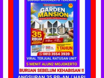 perumahan mojokerto garden mansion terlaris viral
