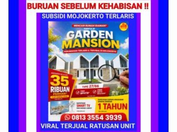 rumah mojokerto garden mansion subsidi terlaris viral