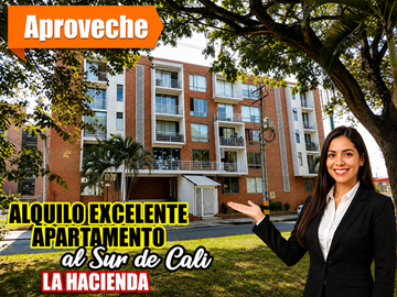 ALQUILO EXCELENTE APARTAMENTO AL SUR DE CALI EN LA HACIENDA