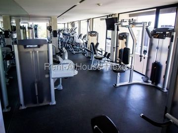 Renta Departamento Alegra Towers, Juriquilla, tipo Loft, 1 recámara, 2 baños completos, 2 estac., Amenidades