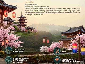 THE HANAMI RIVERA Tanah Kavling SHM Bisa Bangun di Jonggol Bogor Dekat Jakarta 60 Menit dari Exit Tol Nagrak Kota Wisata Cibubur