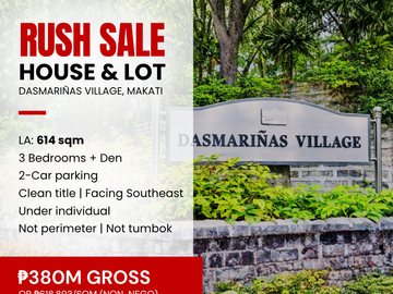 RUSH SALE! House & Lot in Dasmariñas Village, Makati City