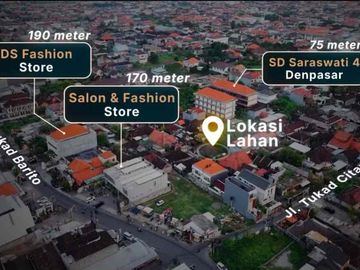 SALE Lahan Renon Bisa Mulai 1 Are