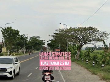 (Ba) Tanah LD 133 mtr, Dpn Gerbang TOL MADIUN, Lokasi Prospektif
