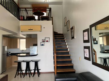 Fully Furnished Bi-Level 2-Bedroom Corner Unit at The Columns Legaspi