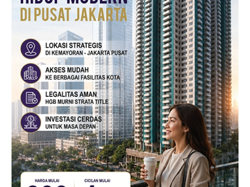 Jual Murah Apartemen Amethyst Tower Type 39 Free PPN