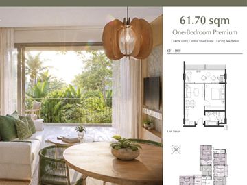 Escana Boracay Tower 2, 1BR with balcony, Pre selling condo unit