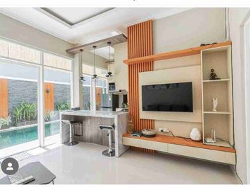 Buc Villa Mewah 2Lt 150M2 Full Furnish 3Kamar Kerobokan Dkt Canggu