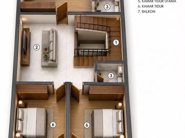 Jual Rumah Cantik Beverly Batam Center Full Renovasi dan Interior Cantik