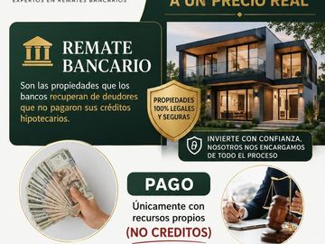 ¡Tu futuro hogar empieza con una decisión inteligente! Venta de amplia casa en remate bancario, Hidalgo Poniente, Ciudad Madero, Tamaulipas.