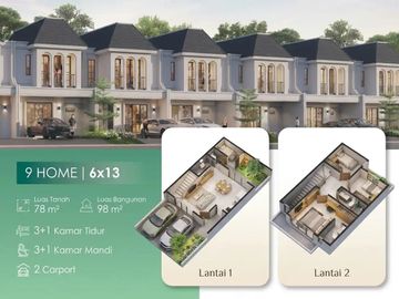 Dijual Rumah Cluster 9 HOME Bintaro Brand New