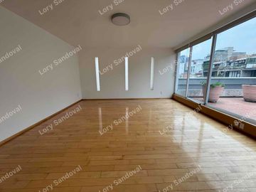 HERMOSO PENTHOUSE EN RENTA CON TERRAZA PRIVADA EN POLANCO