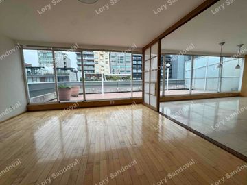 HERMOSO PENTHOUSE EN RENTA CON TERRAZA PRIVADA EN POLANCO