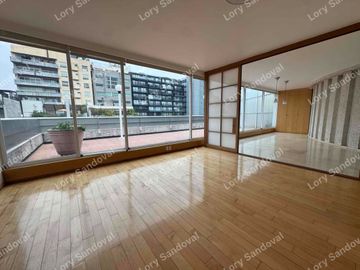 HERMOSO PENTHOUSE EN RENTA CON TERRAZA PRIVADA EN POLANCO