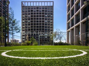 Alegra Towers, Departamento en venta, tipo loft, 1 recámara, cuarto TV, 2 estac., Múltiples amenidades, Ideal para inversión