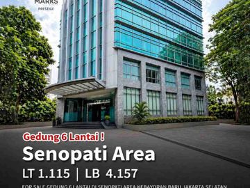 FOR SALE
GEDUNG 6 LANTAI
DI SENOPATI AREA KEBAYORAN BARU JAKARTA SELATAN
SHGB