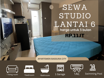 Disewakan studio full furnish samping mall apartemen bassura city