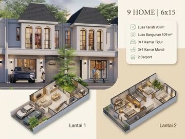 Dijual Rumah Cluster 9 HOME Bintaro Brand New