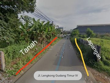 Dijual Tanah Strategis SHM Luas: 1.345 M² di Lengkong Gudang Timur