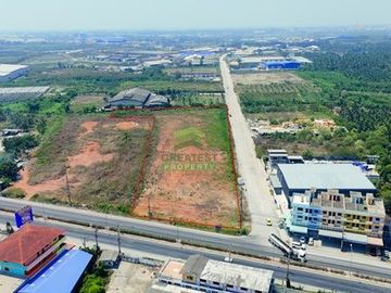 ที่ดินติดถนน บ้านแพ้ว–พระประโทน เนื้อที่ 8-2-14.70 ไร่ ใกล้พระราม 2 สมุทรสาคร