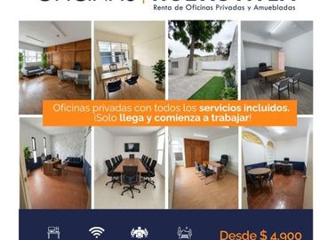 Oficinas en Renta con Servicios Incluidos | Huexotitla |