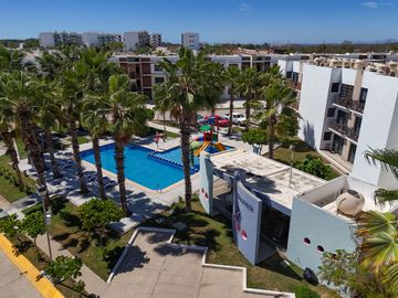 DEPARTAMENTO EN RENTA EN MAZATLÁN, 2 RECS, ALBERCA, FRACCIONAMIENTO AZUL PACIFICO