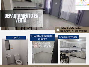 DEPARTAMENTO EN VENTA EN REAL SOLARE, MARQUÉS, QUERÉTARO
