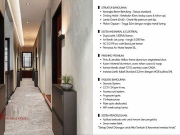 JUAL Kosan UI (10 KAMAR Dekat KAMPUS UI) Kost FULL FURNISHED di Kukusan Beji Depok (SCI)