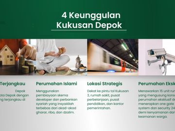 Rumah Sim. Kukusan Beji (230 meter Tol Kukusan-3) Murah Mewah 2 LANTAI Baru Depok Dijual