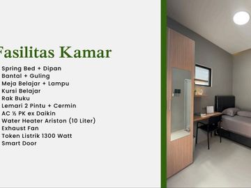JUAL Kosan UI (12 KAMAR Dekat KAMPUS UI) Kost FULL FURNISHED di Kukusan Beji Depok (VER)