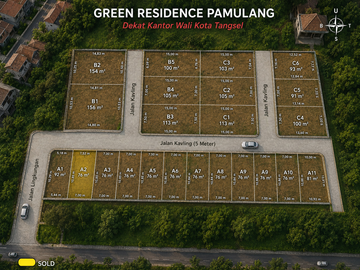 Mulai 200 Juta-an Tanah Kavling Hunian & Invest Tangerang Selatan. SHM
