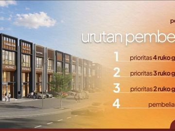 Ruko Strozzi Commercial 4,1M Terlaris! Now Launching Get Privillage NUP